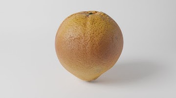 Orange 3D Model 360 Turntable Animation Video, 3D Model in blend, fbx, obj