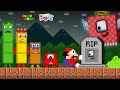 Mario and all numberblocks rip numberblocks 100 please comeback game animation