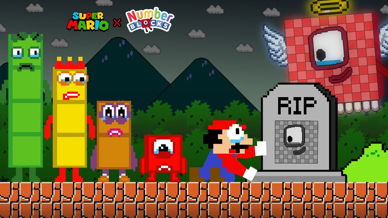 Mario and All Numberblocks RIP Numberblocks 100 Please Comeback Game Animation