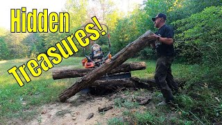 Salvaging Logs For the Cabin Build With a Subcompact Tractor