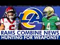 LA Rams Searching For Offensive Weapon In 2026 NFL Draft? Rams Combine Meetings & Takeaways