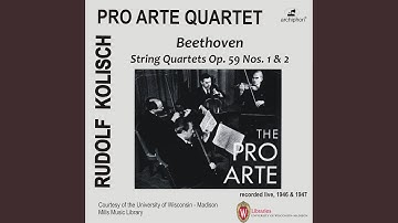 String Quartet No. 8 in E Minor, Op. 59 No. 2: I. Allegro (Live)