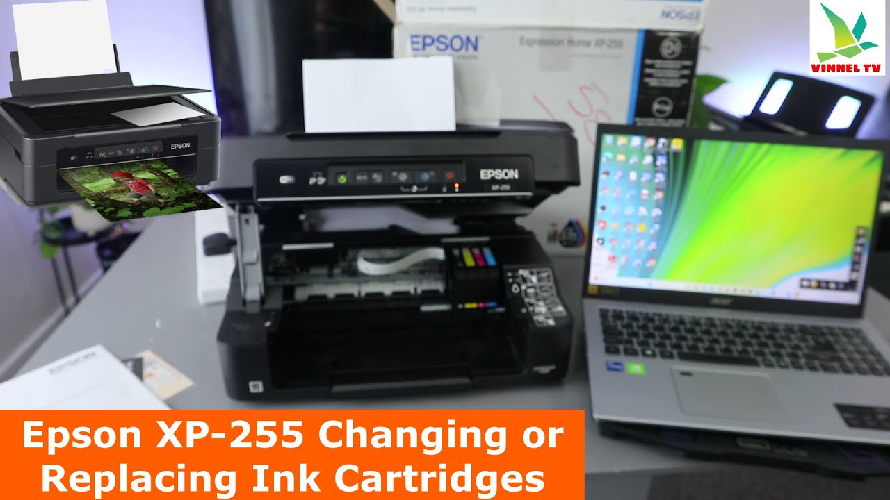 Epson XP255 Changing or Replacing Ink Cartridges YouTube
