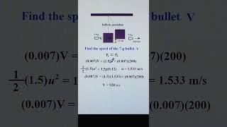Bullet Speed and Ballistic Pendulum
