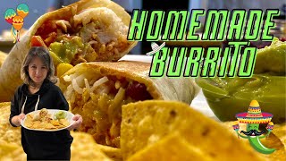 Homemade Burrito /guacamole /tasty