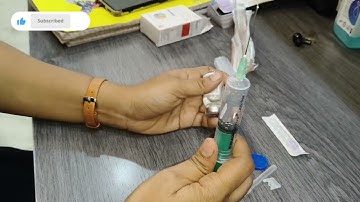 Intravenous injection technique #IV injection procedure #hospital #nursing 