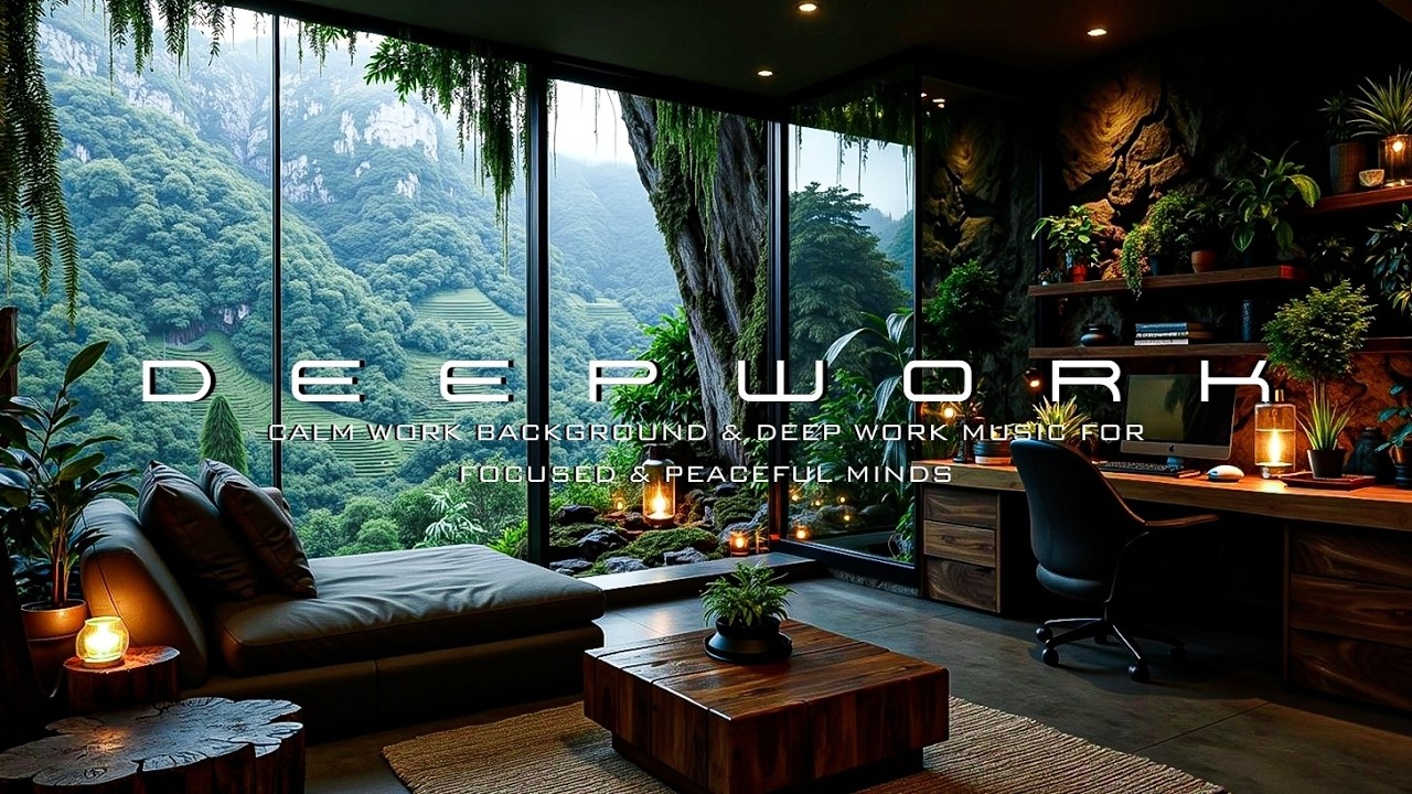 Спокойная фоновая музыка для работы и глубокой работы для сосредоточенных и умиротворенных умов