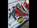 Plumbing tool bag set up