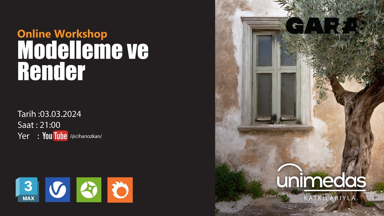 Modelleme ve Render(V-ray, Corona, Vantage)