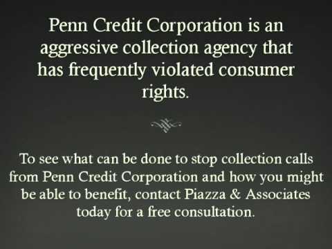 What services does the Penn Credit collection agency provide?