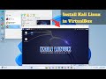 How to install kali linux in virtualbox