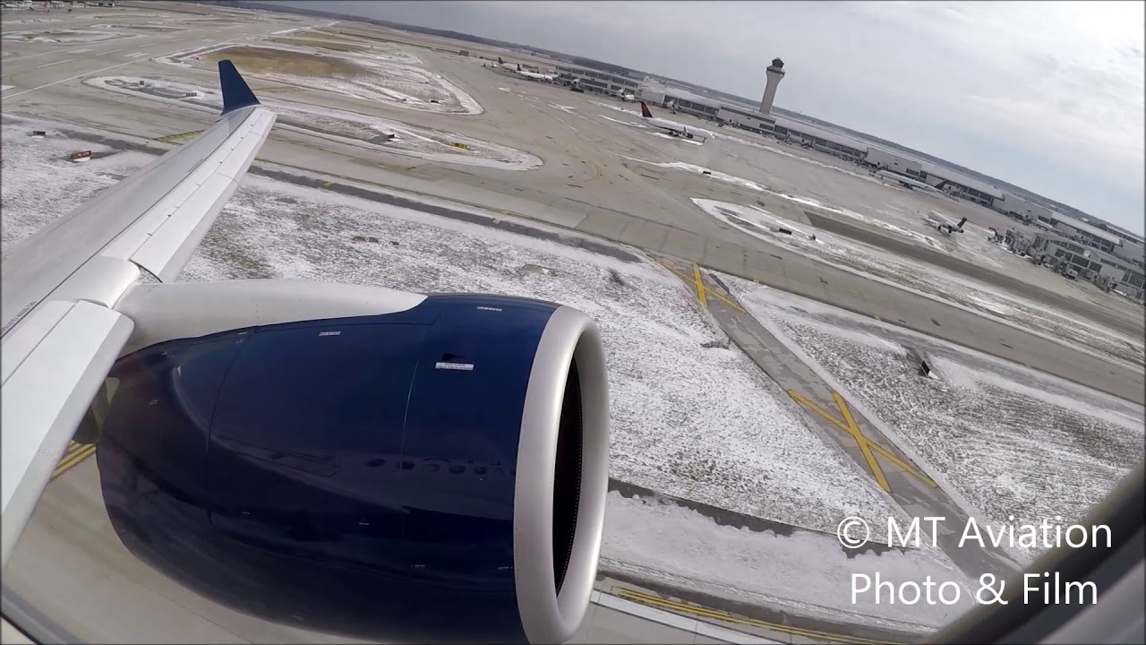 Inaugural Delta A220-100 take off, DTW - YouTube