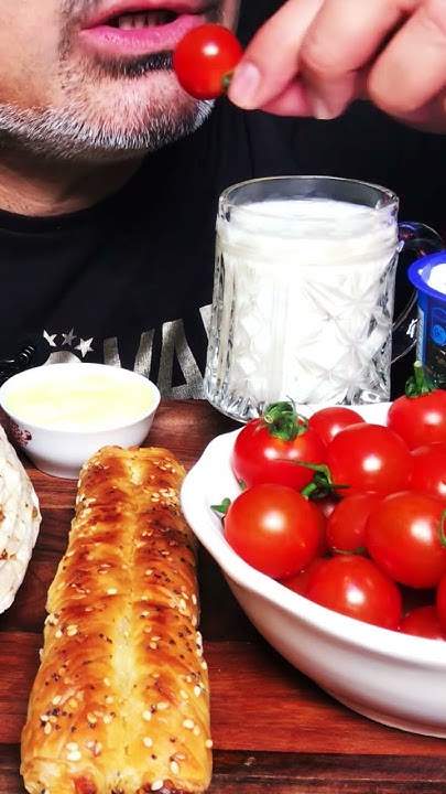 Кушаю сладкие и вкусные бакинские помидоры 🍅 Черри | Звуки еды | АСМР ...