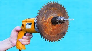 Bright Idea With a Drill And an Old Saw!