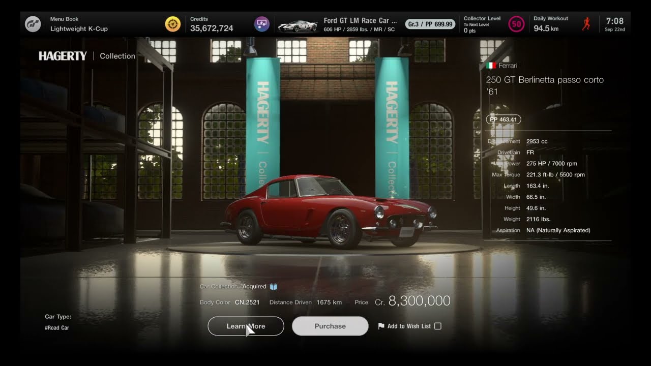 Gran Turismo® 7 Hagerty Legend Cars Dealership Lineup for September 22