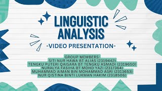 ASPA1303: Basic Linguistics Video Assignment