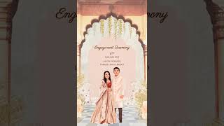 Short Engagement Invite Video | Short Wedding Invitation | Animated Caricature Invite