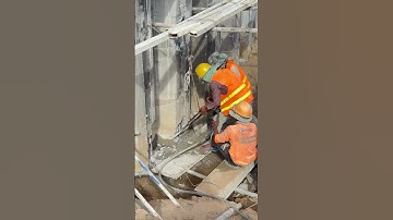 Breaking concrete sheet pile with strength 60Mpa. #sheetpile #breaking #reels