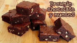 Brownie de chocolate y nueces | Mi tarta preferida