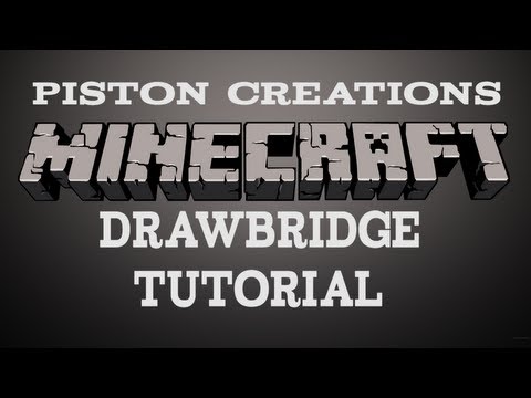 Minecraft Tutorial: How to make a Drawbridge (coming out of water or lava)
