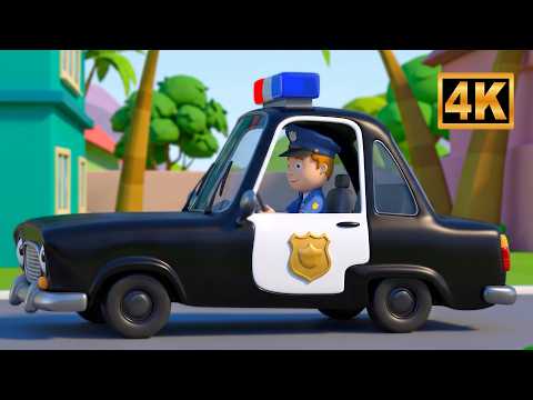 Wheels on the Police Car Nursery Rhyme for Kids
