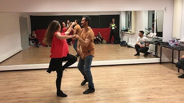 Olo & Vera Brazilian short zouk choreo to Hola Senorita by GIMS & Maluma