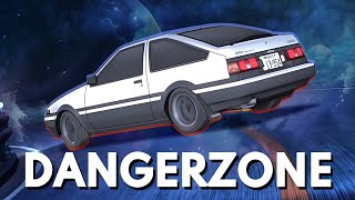 Initial D but I replaced All That I Want with Dangerzone