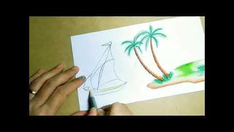 Vẽ tranh phong cảnh biển