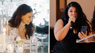 Funniest matron-of-honor speech you will ever see 🤣😂 | Egyptian Wedding