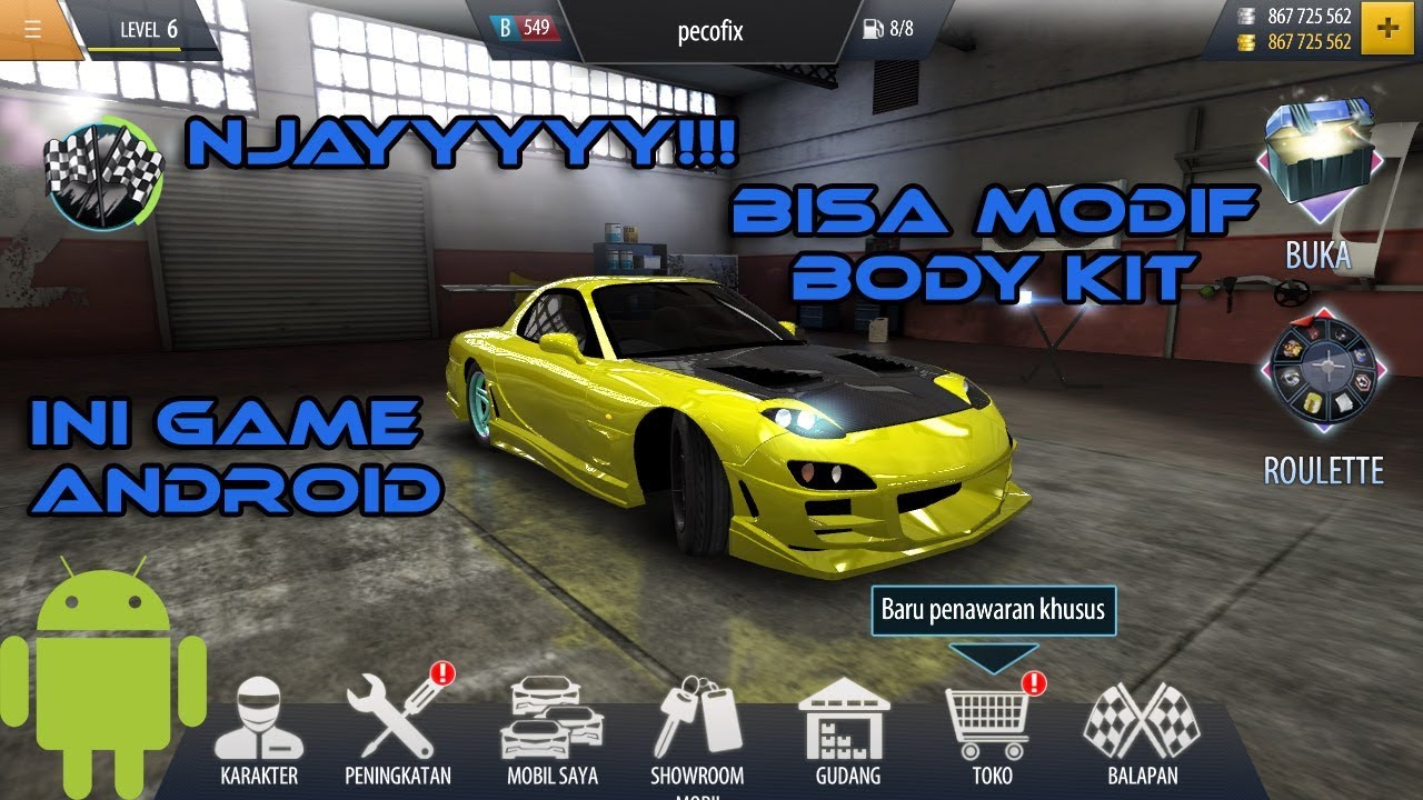 Game Android Balap Mobil Yang Bisa Modif Body Kit Keren Abis YouTube