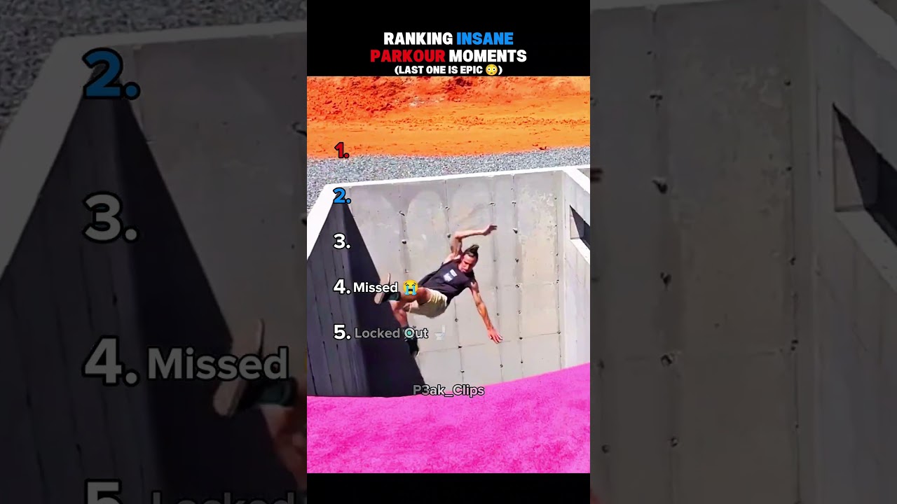 Ranking The Most Insane Parkour Moments Part 2 🤯 #shorts