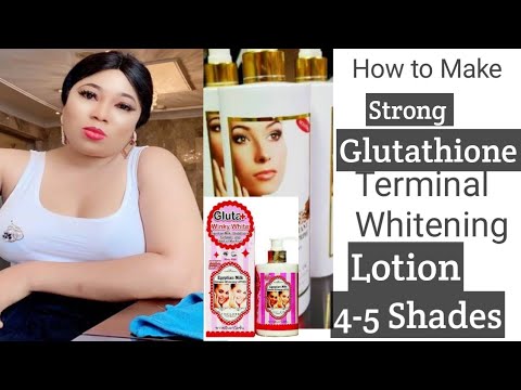 HOW TO MAKE STRONG GLUTATHIONE TERMINAL/Whitening Lotion/Tutorial on Glutathione injection cream