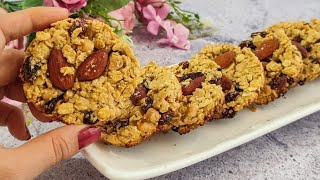 The best healthy oatmeal cookies:A quick recipe without sugar and without butter
