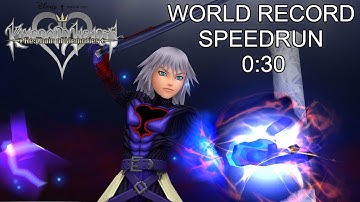 KH RE: COM [Sora Proud Mode] Riku Replica IV [WR] Speedrun 0:30 [WORLD RECORD]