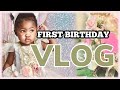 Baby girl First Birthday SHOP With Me, Party Prep, + Decorate