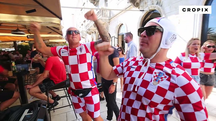 Navijači na splitskim ulicama uoči utakmice između Hrvatske i Francuske