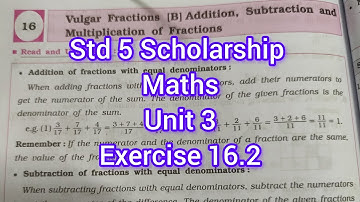Std 5 Scholarship | Exercise 16.2 | #maths #maharashtraboard #scholarshipexam #std5maths #sscboard 