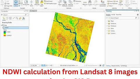 Calculate NDWI | Normalized Difference Water Index using Landsat 8 in ArcGIS Pro
