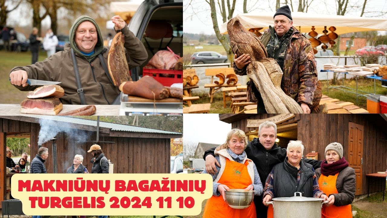 Makniūnų bagažinių turgelis 2024 11 10 Alytaus rajonas