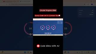 Smooth Circular Progress Animation You Need #webdevelopment #coding #shorts Code Sikho with AJ