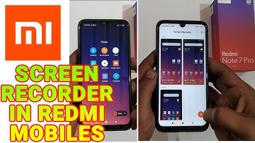 How To Enable Screen Recorder in all Xiaomi Redmi Mobiles | Screen Recorder in Redmi Note 7 Pro