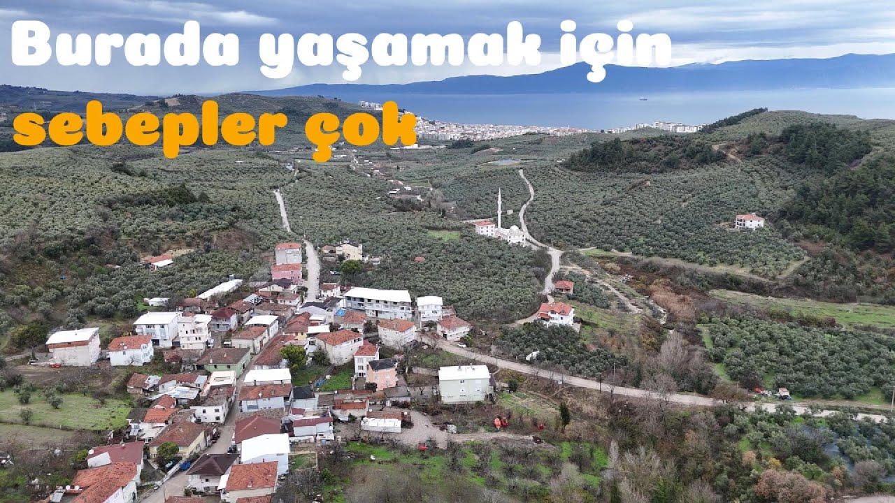 Mudanya'nın deniz manzaralı güzel köyü; AYDINPINAR