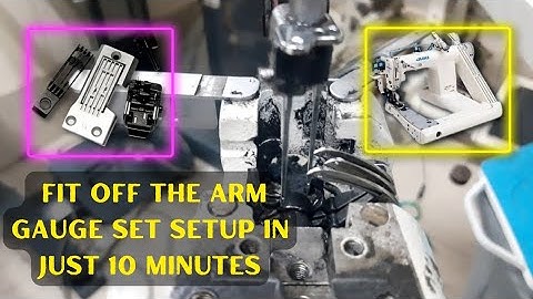 Fit off the arm gauge set setup in just 10 minutes.Juki-1261 juki-1190 #sewing #rafiqulengineering