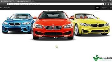 3 – Carousel Design – Indicators, Wrappers, Controls – One Page Automobile Website design