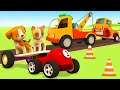 ¡Las aventuras del cachorrito !Vehículos de servicio.Dibujos animados de coches para niños