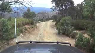 Four Wheel Driving from Mt Stirling Summit down the Howqua Gap track to the Circuit Road.