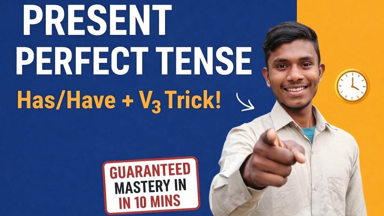 Present Perfect Tense Mastery In 10 Mins.. #tense #english 