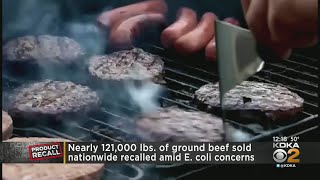 Nearly 121,000 pounds of ground beef sold nationwide recalled amid E. coli concerns