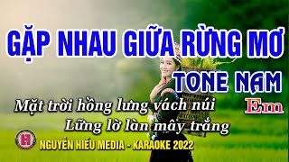 Gặp Nhau Giữ Rừng Mơ Karaoke Tone Nam Nhạc Sống 2022 I Karaoke Lâm Hiền