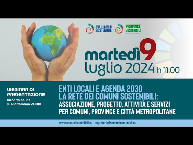 ENTI LOCALI E AGENDA 2030: LA RETE DEI COMUNI SOSTENIBILI